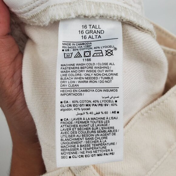 Old Navy Extra High-Rise Sky-Hi Wide Leg Cargo Pants Womens Size 16 Tall NWT - Picture 9 of 16